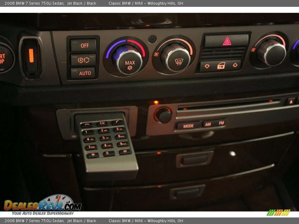 2008 BMW 7 Series 750Li Sedan Jet Black / Black Photo #22