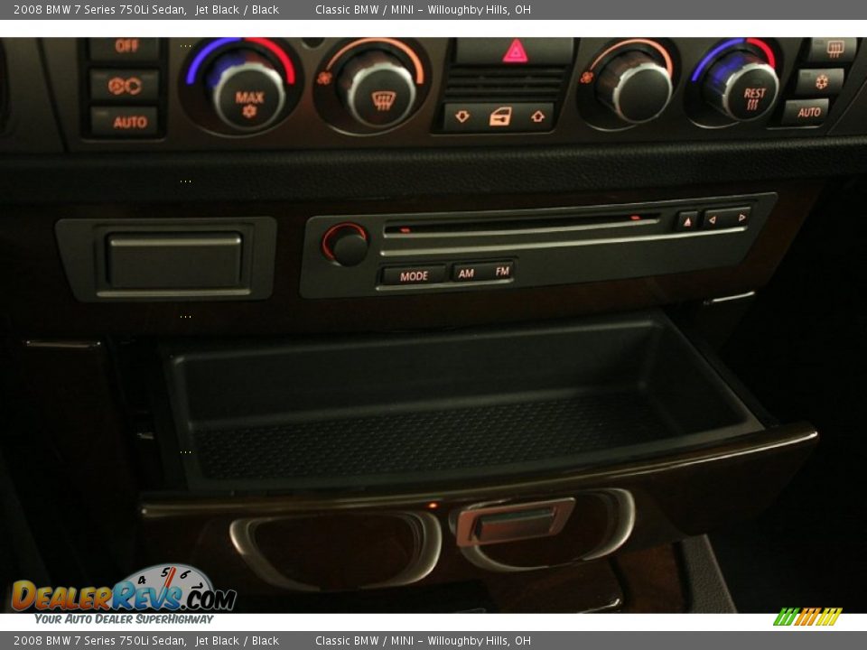 2008 BMW 7 Series 750Li Sedan Jet Black / Black Photo #23