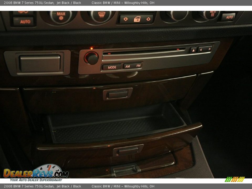 2008 BMW 7 Series 750Li Sedan Jet Black / Black Photo #24