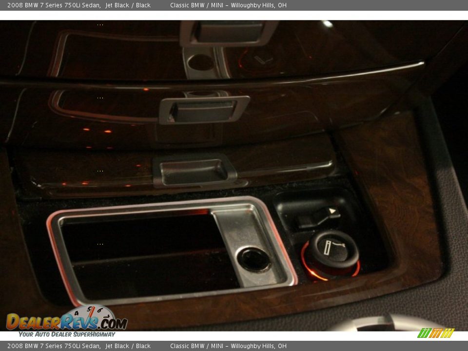 2008 BMW 7 Series 750Li Sedan Jet Black / Black Photo #25