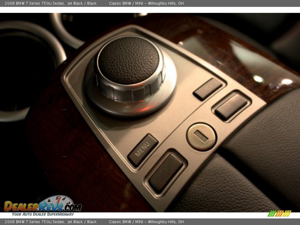 2008 BMW 7 Series 750Li Sedan Jet Black / Black Photo #26