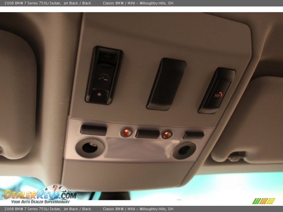 2008 BMW 7 Series 750Li Sedan Jet Black / Black Photo #27