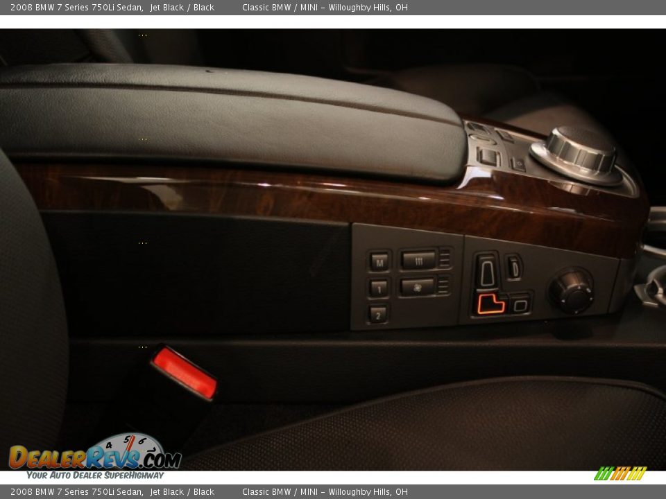2008 BMW 7 Series 750Li Sedan Jet Black / Black Photo #28