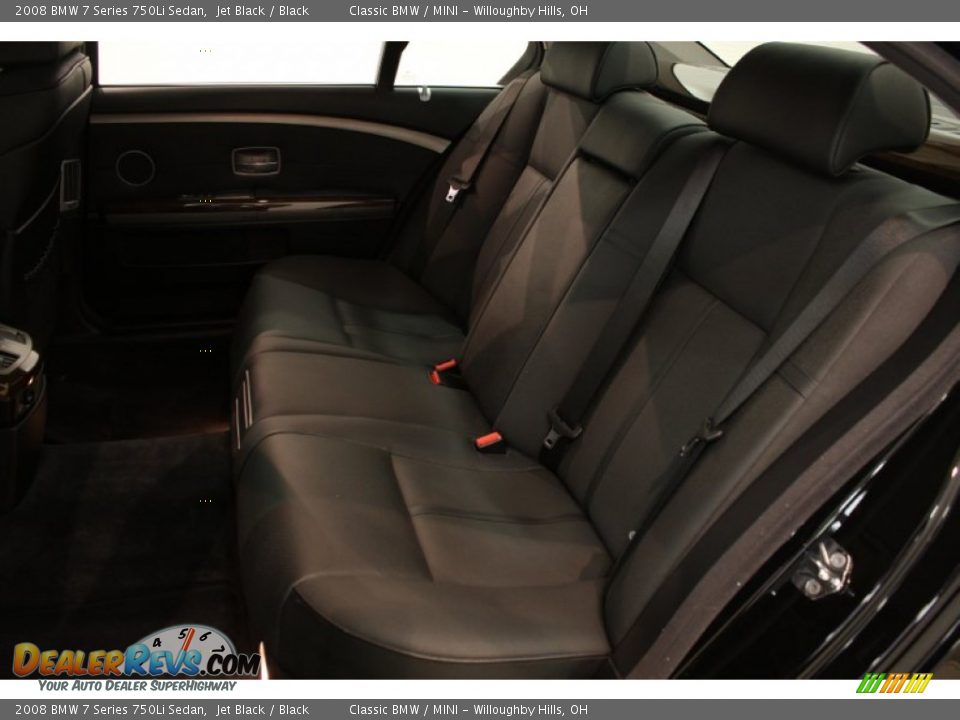 2008 BMW 7 Series 750Li Sedan Jet Black / Black Photo #32