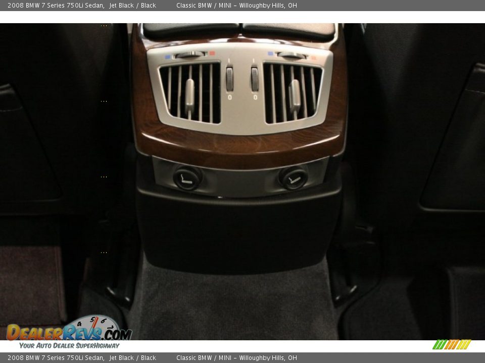 2008 BMW 7 Series 750Li Sedan Jet Black / Black Photo #35