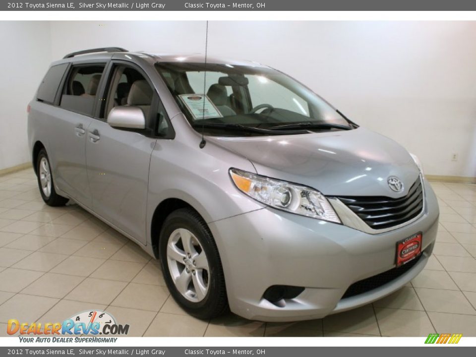2012 Toyota Sienna LE Silver Sky Metallic / Light Gray Photo #1