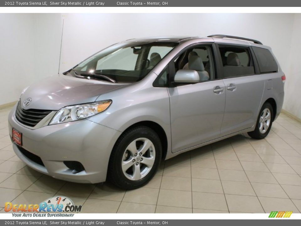 2012 Toyota Sienna LE Silver Sky Metallic / Light Gray Photo #3