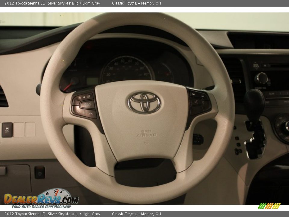 2012 Toyota Sienna LE Silver Sky Metallic / Light Gray Photo #6
