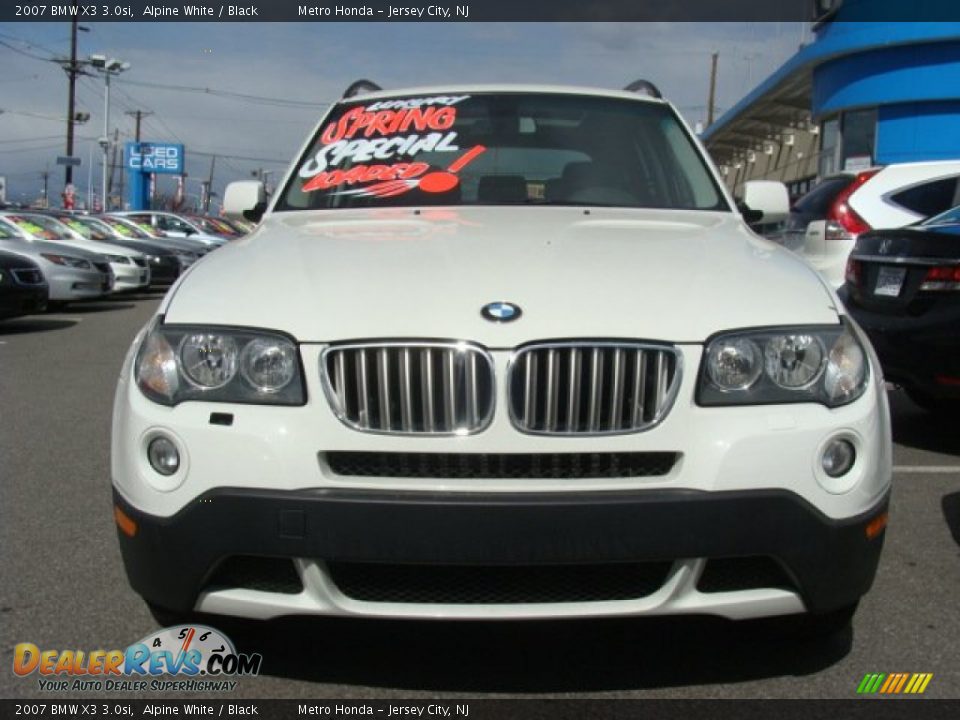 2007 BMW X3 3.0si Alpine White / Black Photo #2
