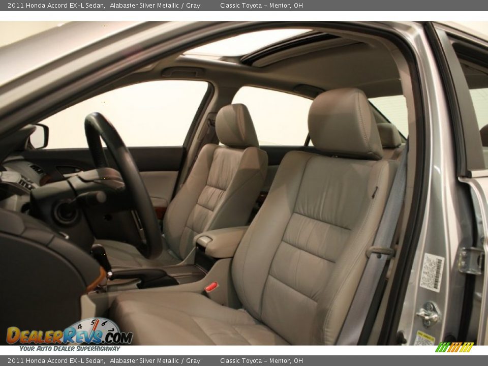 2011 Honda Accord EX-L Sedan Alabaster Silver Metallic / Gray Photo #5