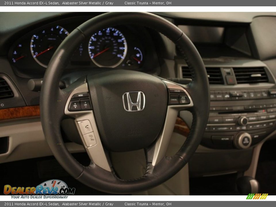 2011 Honda Accord EX-L Sedan Alabaster Silver Metallic / Gray Photo #6