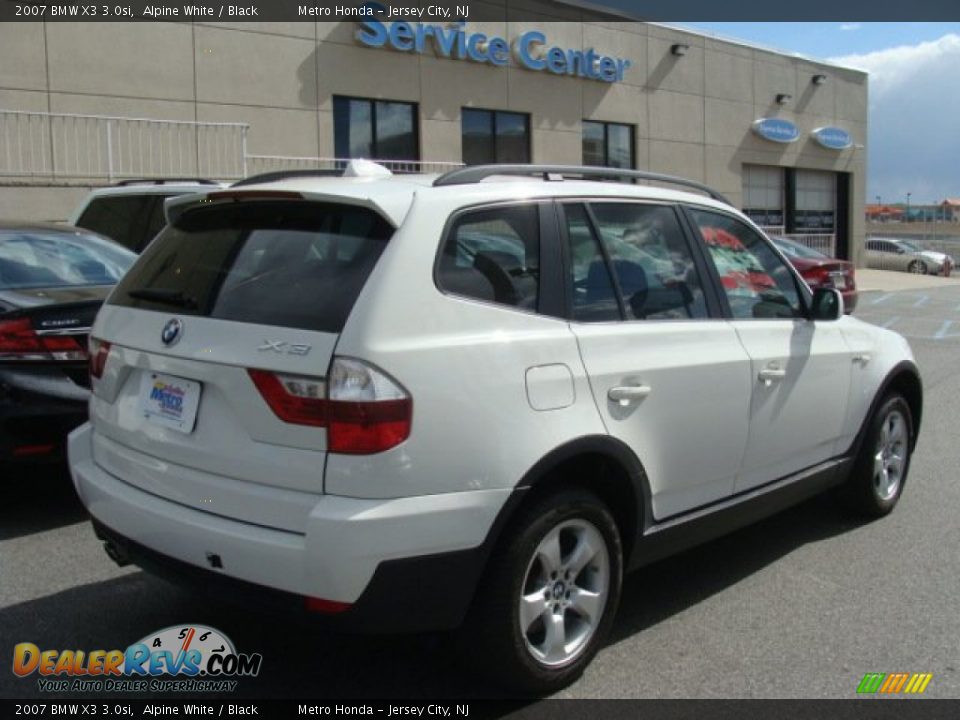 2007 BMW X3 3.0si Alpine White / Black Photo #4