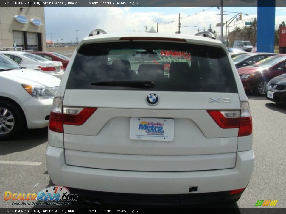 2007 BMW X3 3.0si Alpine White / Black Photo #5