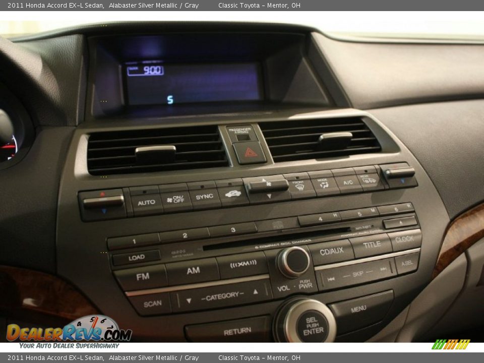 2011 Honda Accord EX-L Sedan Alabaster Silver Metallic / Gray Photo #8