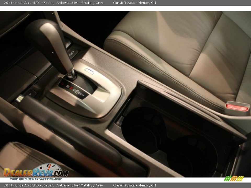 2011 Honda Accord EX-L Sedan Alabaster Silver Metallic / Gray Photo #10