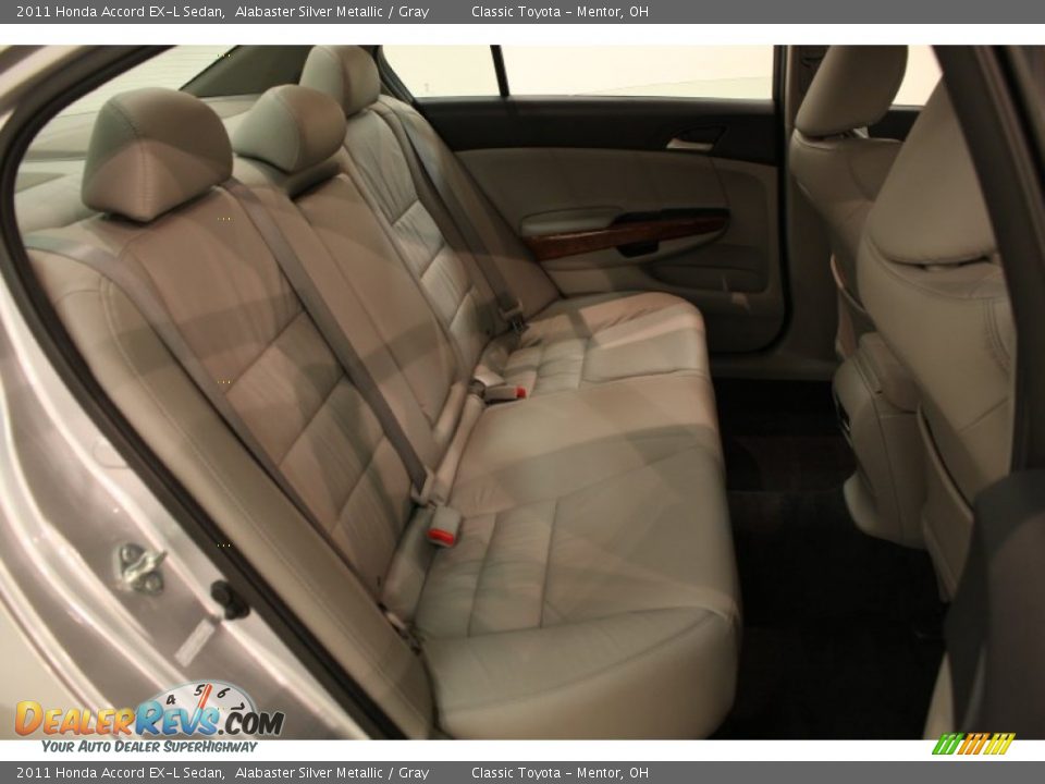 2011 Honda Accord EX-L Sedan Alabaster Silver Metallic / Gray Photo #13