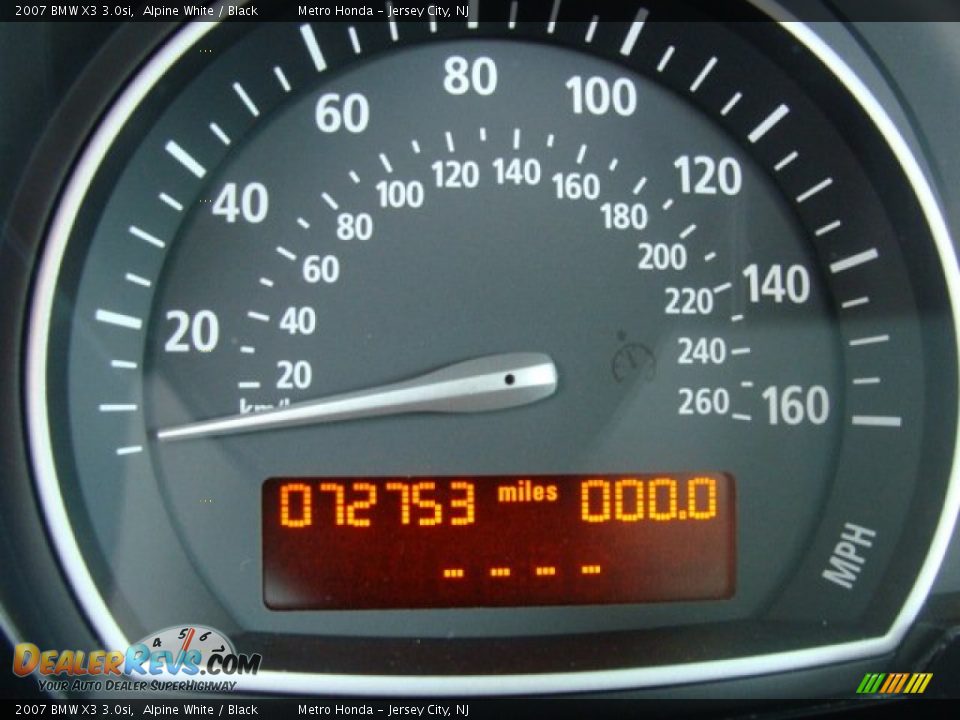 2007 BMW X3 3.0si Alpine White / Black Photo #11