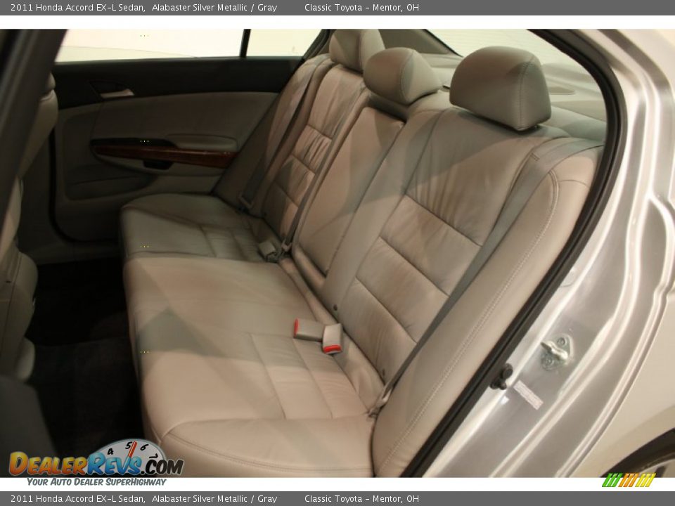 2011 Honda Accord EX-L Sedan Alabaster Silver Metallic / Gray Photo #14