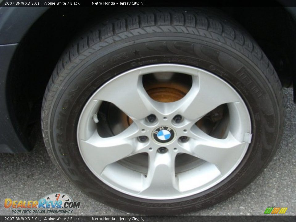 2007 BMW X3 3.0si Alpine White / Black Photo #15