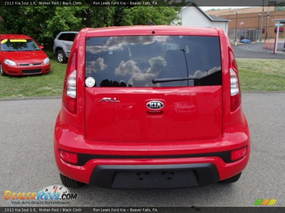 2013 Kia Soul 1.6 Molten Red / Black Cloth Photo #7
