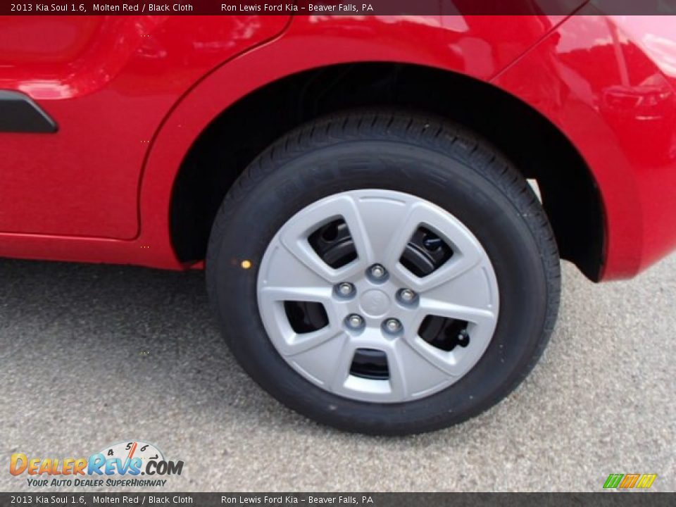 2013 Kia Soul 1.6 Molten Red / Black Cloth Photo #9