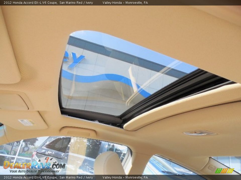 2012 Honda Accord EX-L V6 Coupe San Marino Red / Ivory Photo #8