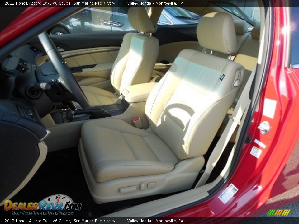 2012 Honda Accord EX-L V6 Coupe San Marino Red / Ivory Photo #9