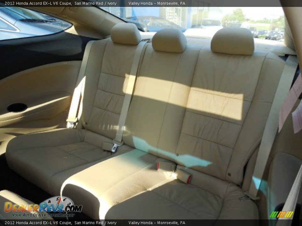 2012 Honda Accord EX-L V6 Coupe San Marino Red / Ivory Photo #10