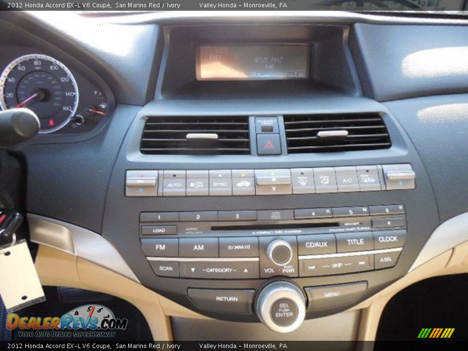 2012 Honda Accord EX-L V6 Coupe San Marino Red / Ivory Photo #12