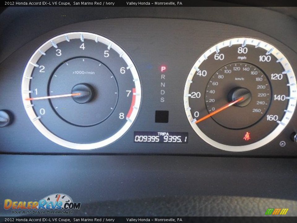 2012 Honda Accord EX-L V6 Coupe San Marino Red / Ivory Photo #15