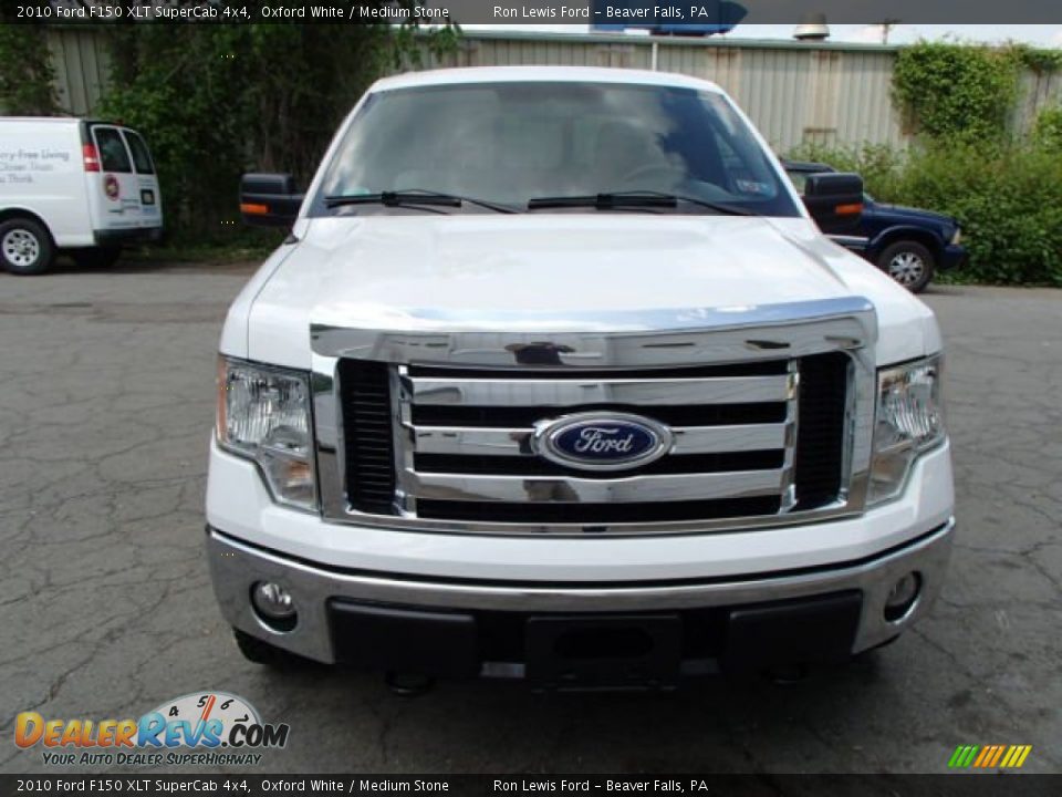 2010 Ford F150 XLT SuperCab 4x4 Oxford White / Medium Stone Photo #3