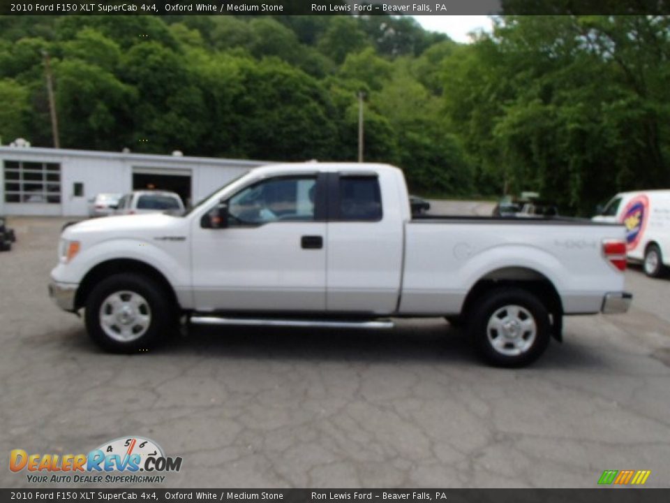 2010 Ford F150 XLT SuperCab 4x4 Oxford White / Medium Stone Photo #5