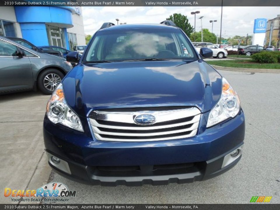 2010 Subaru Outback 2.5i Premium Wagon Azurite Blue Pearl / Warm Ivory Photo #6