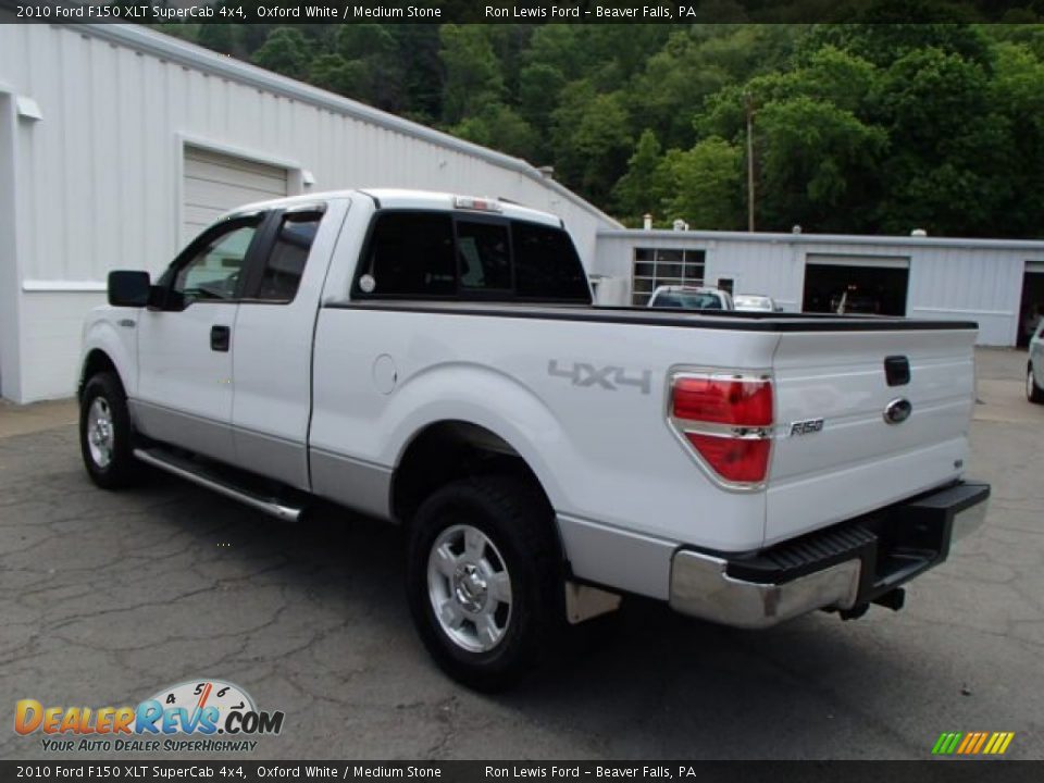 2010 Ford F150 XLT SuperCab 4x4 Oxford White / Medium Stone Photo #6