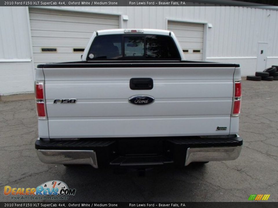 2010 Ford F150 XLT SuperCab 4x4 Oxford White / Medium Stone Photo #7