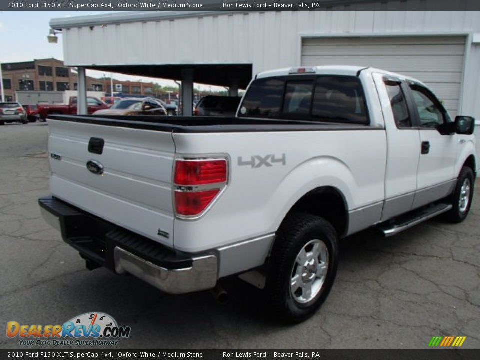 2010 Ford F150 XLT SuperCab 4x4 Oxford White / Medium Stone Photo #8