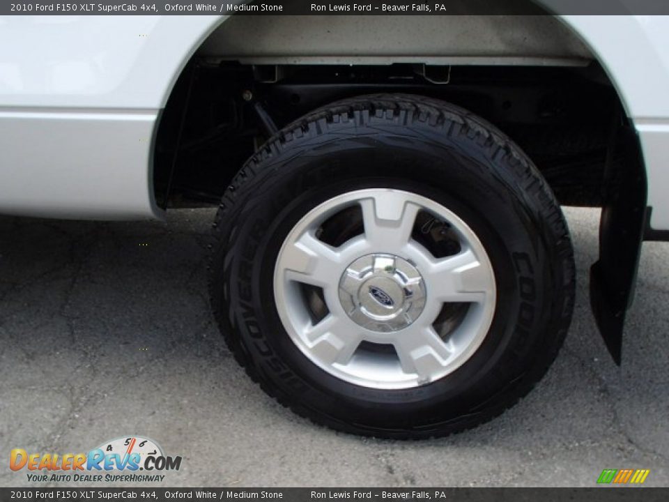 2010 Ford F150 XLT SuperCab 4x4 Oxford White / Medium Stone Photo #9