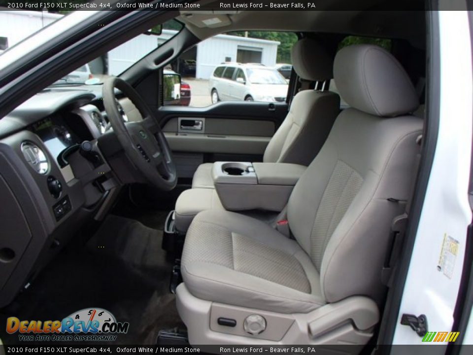 2010 Ford F150 XLT SuperCab 4x4 Oxford White / Medium Stone Photo #11