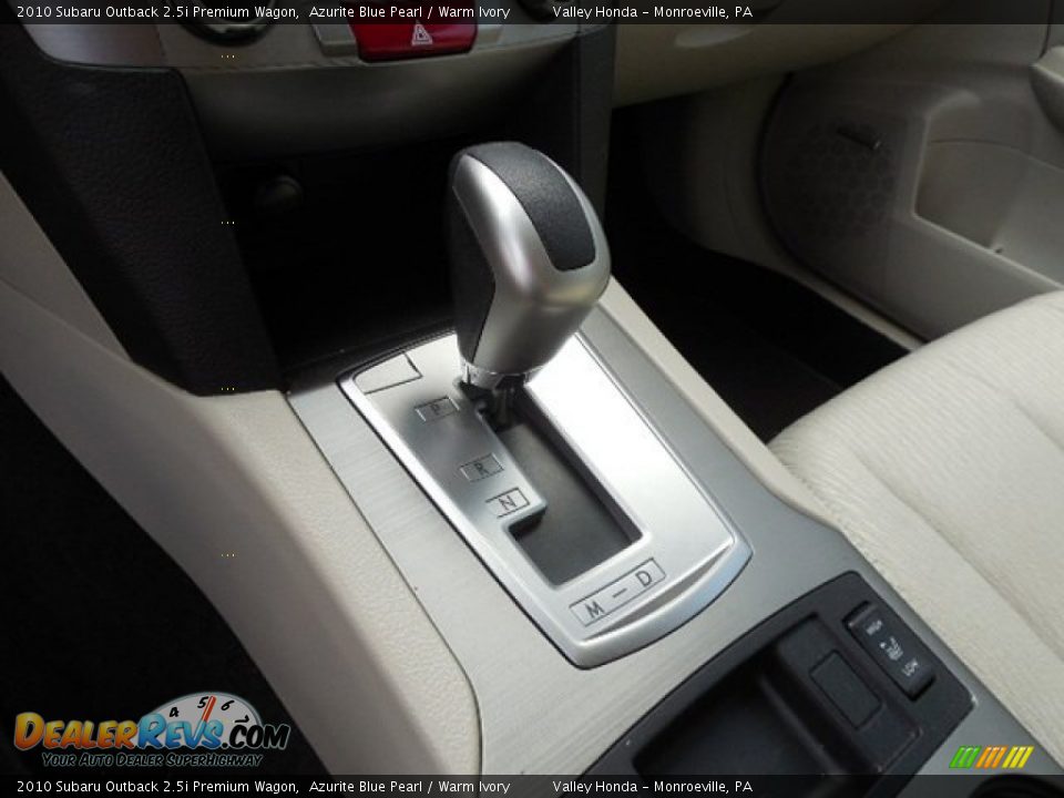 2010 Subaru Outback 2.5i Premium Wagon Azurite Blue Pearl / Warm Ivory Photo #12