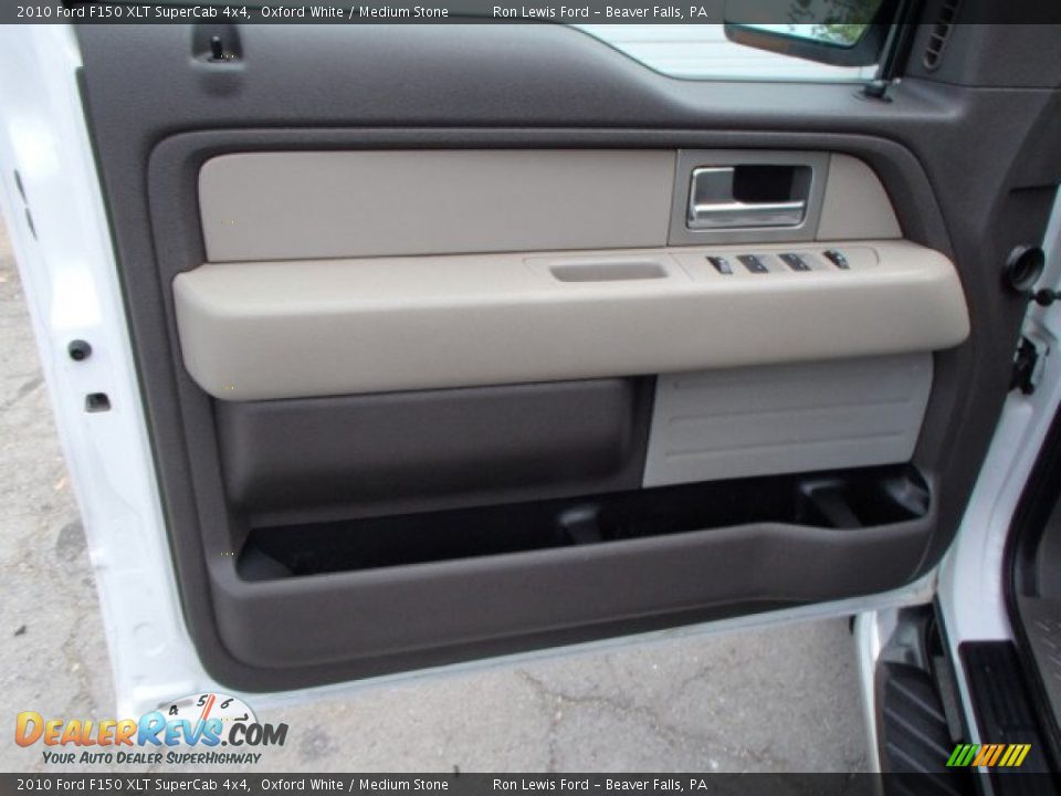 2010 Ford F150 XLT SuperCab 4x4 Oxford White / Medium Stone Photo #12