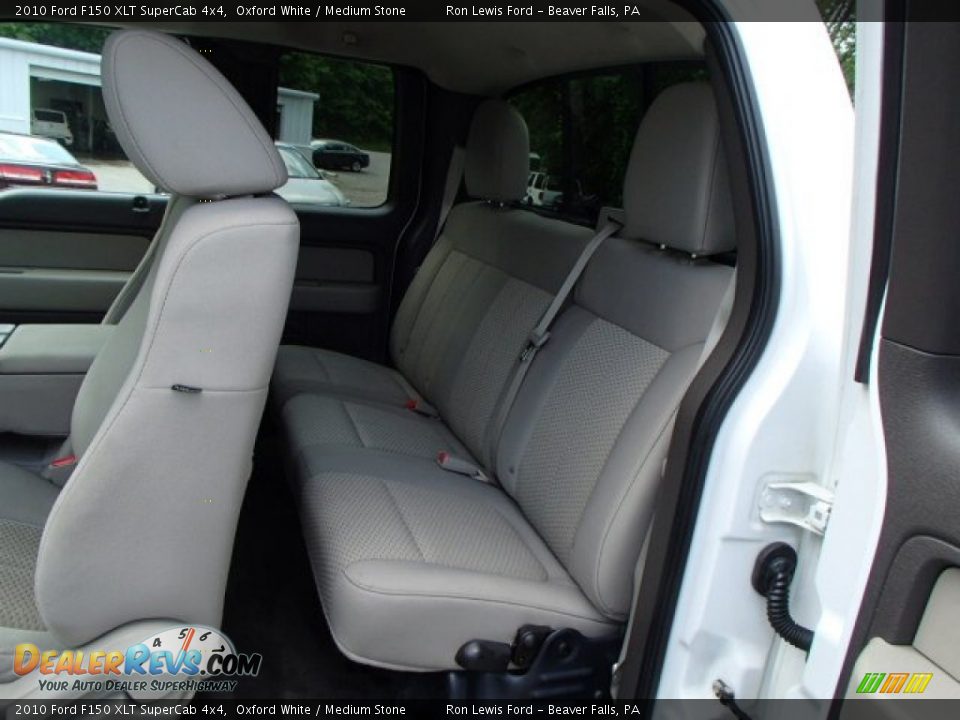 2010 Ford F150 XLT SuperCab 4x4 Oxford White / Medium Stone Photo #13