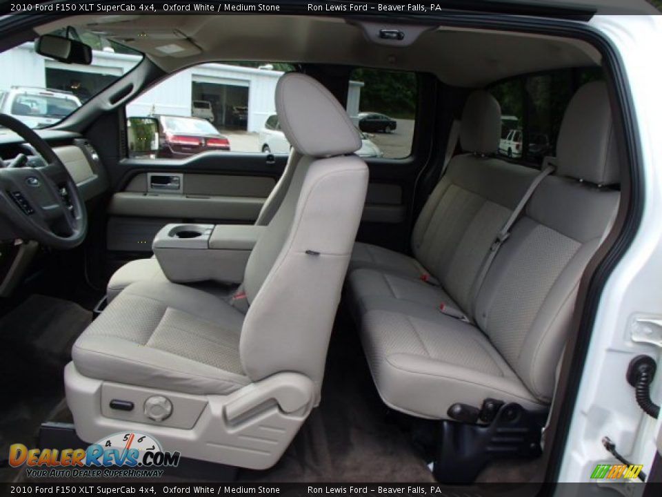 2010 Ford F150 XLT SuperCab 4x4 Oxford White / Medium Stone Photo #14