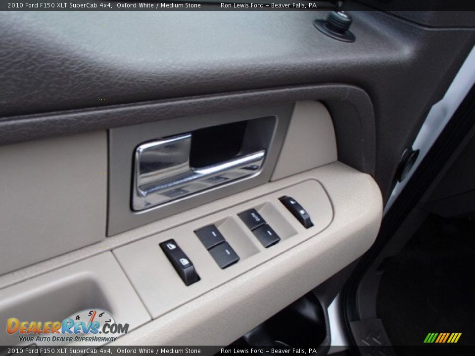 2010 Ford F150 XLT SuperCab 4x4 Oxford White / Medium Stone Photo #15