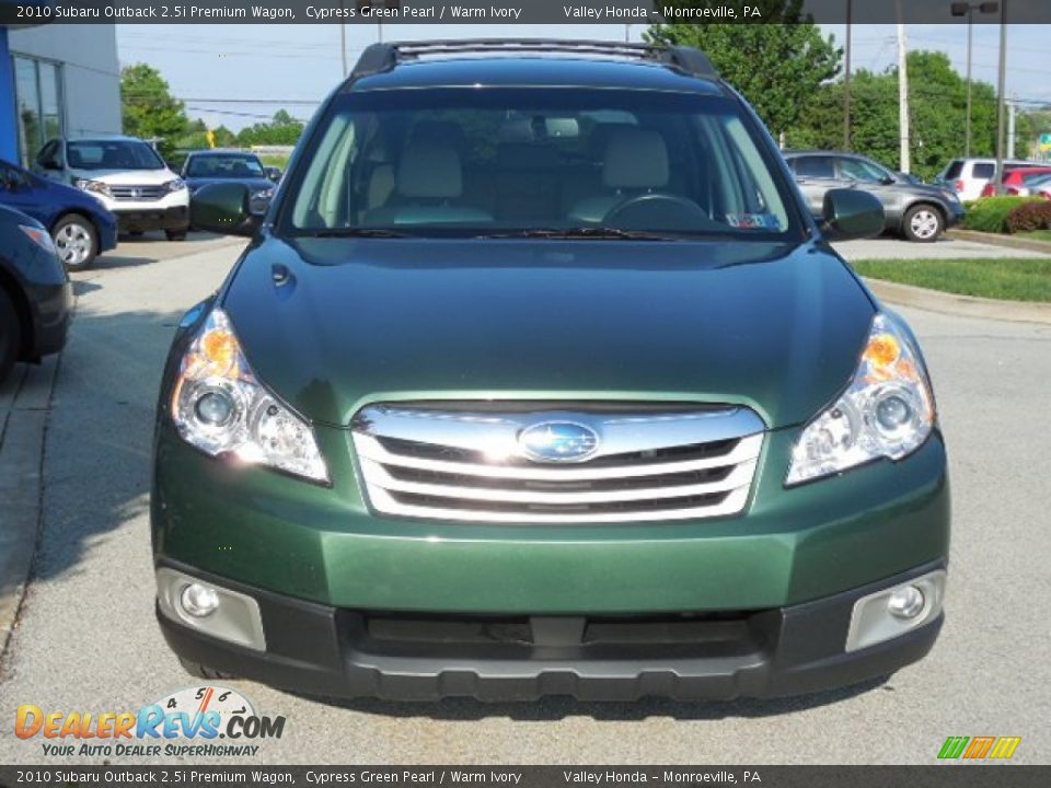 2010 Subaru Outback 2.5i Premium Wagon Cypress Green Pearl / Warm Ivory Photo #6