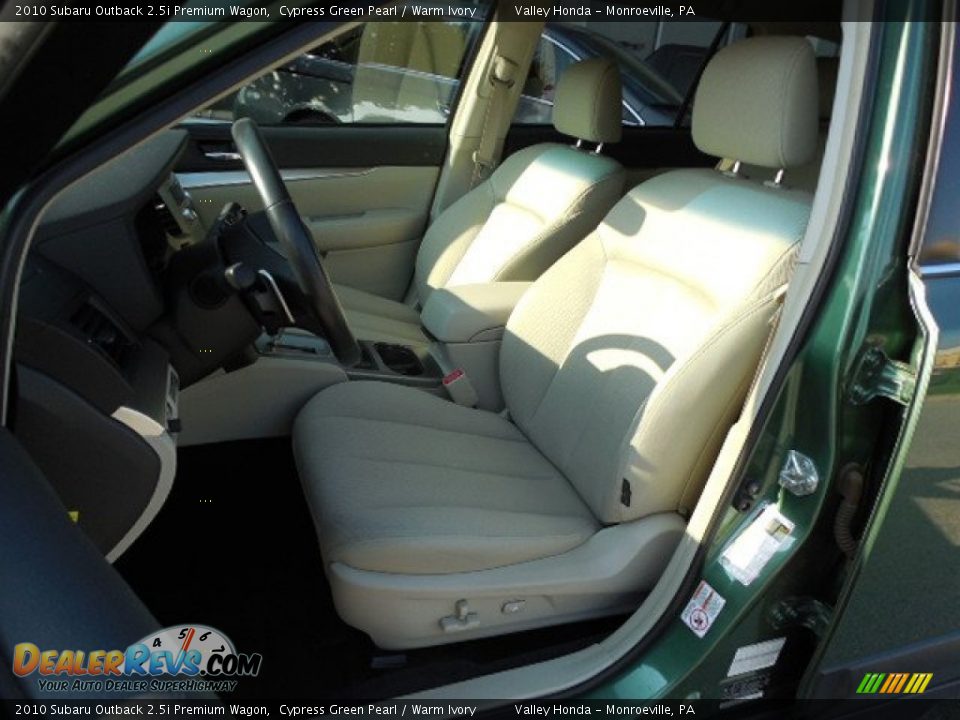 2010 Subaru Outback 2.5i Premium Wagon Cypress Green Pearl / Warm Ivory Photo #8