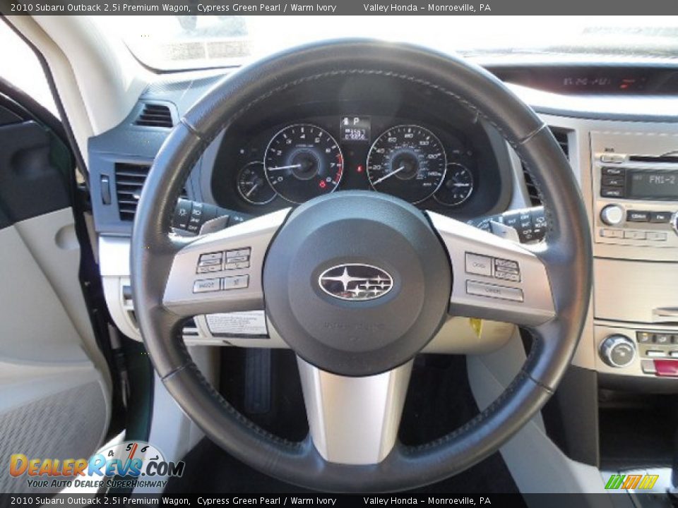 2010 Subaru Outback 2.5i Premium Wagon Cypress Green Pearl / Warm Ivory Photo #10
