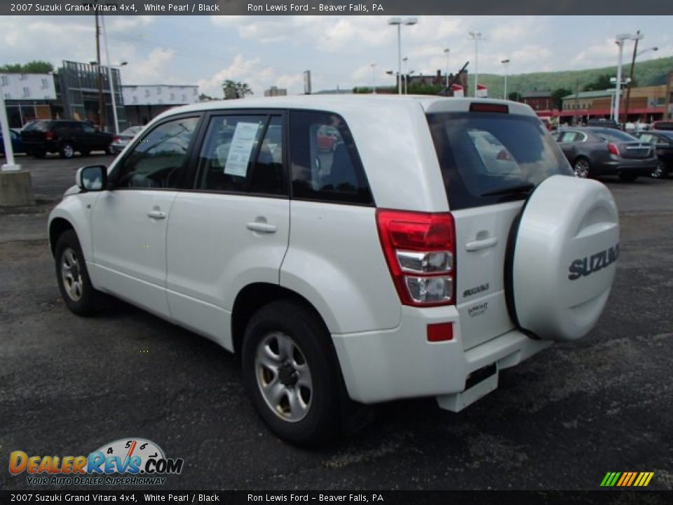 2007 Suzuki Grand Vitara 4x4 White Pearl / Black Photo #6