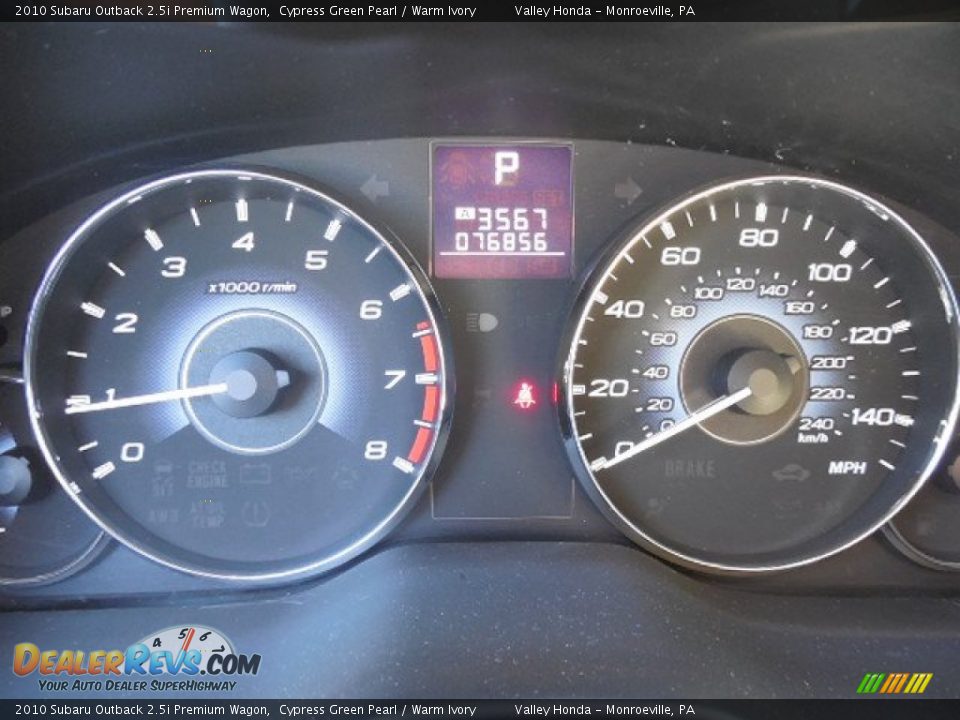 2010 Subaru Outback 2.5i Premium Wagon Cypress Green Pearl / Warm Ivory Photo #15