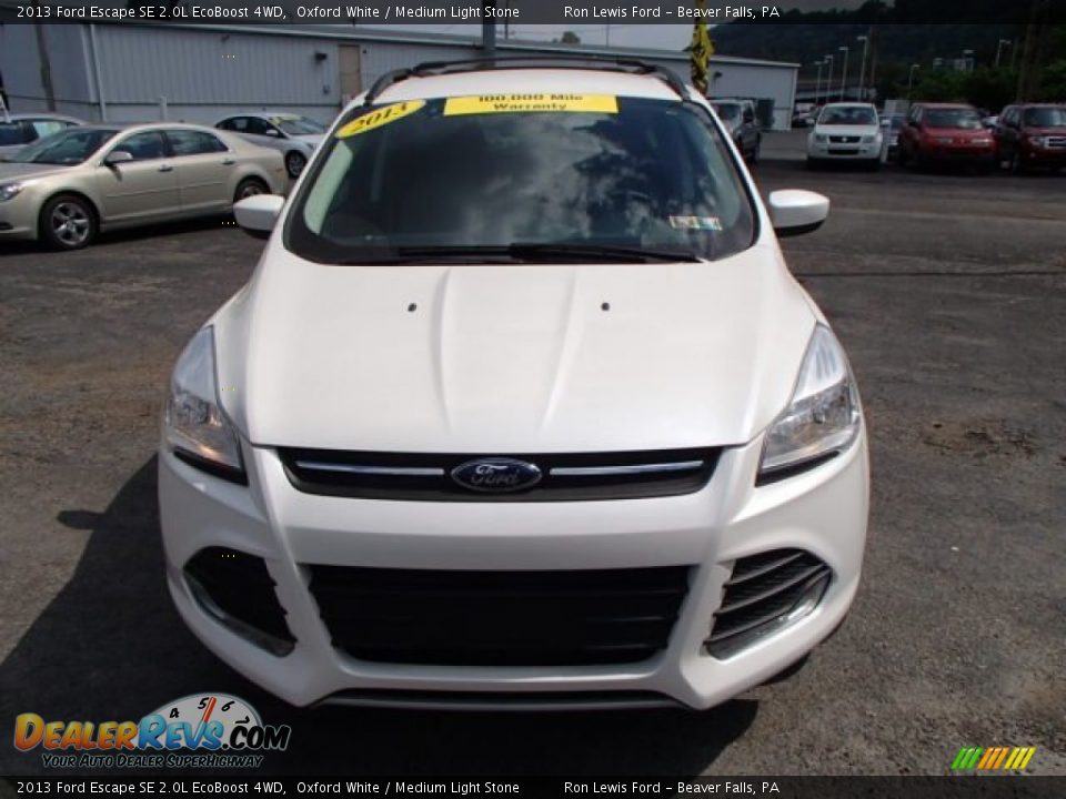 2013 Ford Escape SE 2.0L EcoBoost 4WD Oxford White / Medium Light Stone Photo #3