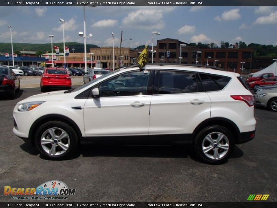 2013 Ford Escape SE 2.0L EcoBoost 4WD Oxford White / Medium Light Stone Photo #5